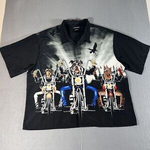 Camp Lounge Motorcycle Hogs Bull Dogs Men Size 3XL (54-56)